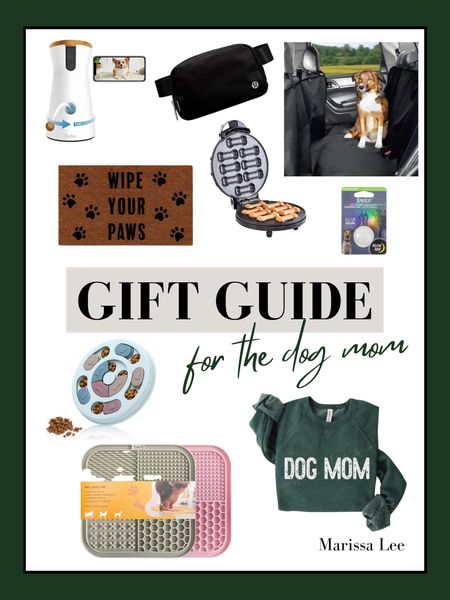 Have a dog mom in your life? Here are some practical Christmas gift ideas they’re sure to love!Dog great dispenser and camera, stimulating dog puzzles, dob mom sweatshirt, belt bag for dog walks (of course), and a couple things we use and love like the car hammock and collar lights! #dogmom 

#LTKunder50 #LTKGiftGuide #LTKtravel