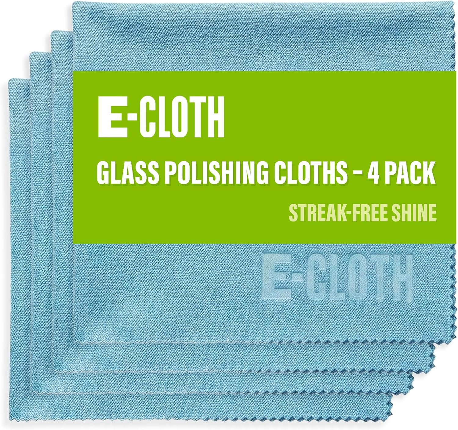 E-Cloth Glass & Polishing Cloth - Reusable & Durable Glass Cleaner - 4 Pack | Amazon (US)