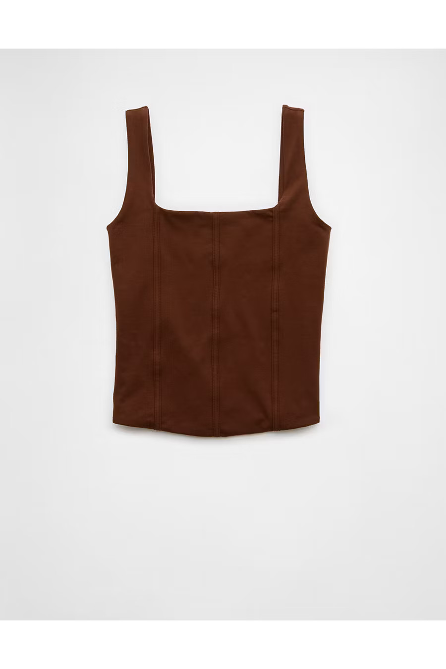 AE Corset Tank Top Women's Medium Brown XXS | American Eagle Outfitters (US & CA)