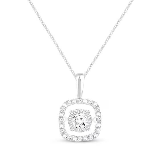 Unstoppable Love Necklace 1/10 ct tw Sterling Silver 19" | Kay Jewelers