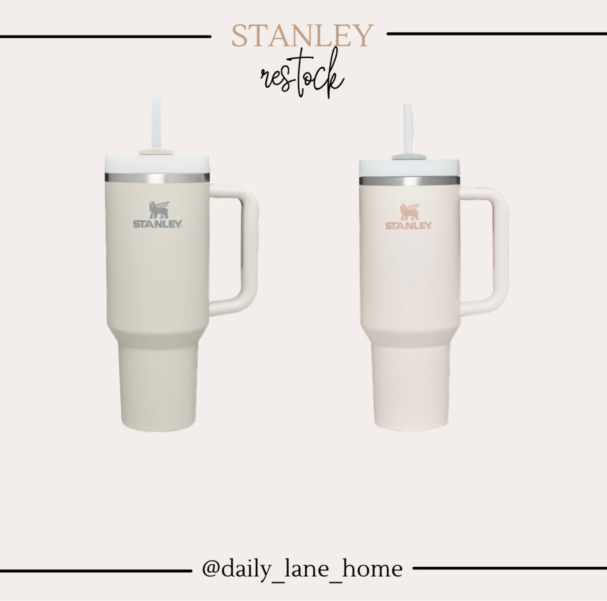 Stanley restock! The rose quartz is back! I have the matte 40 oz tumbler in dune and love it! Just purchased the pink! 

#LTKhome #LTKfit #LTKunder50