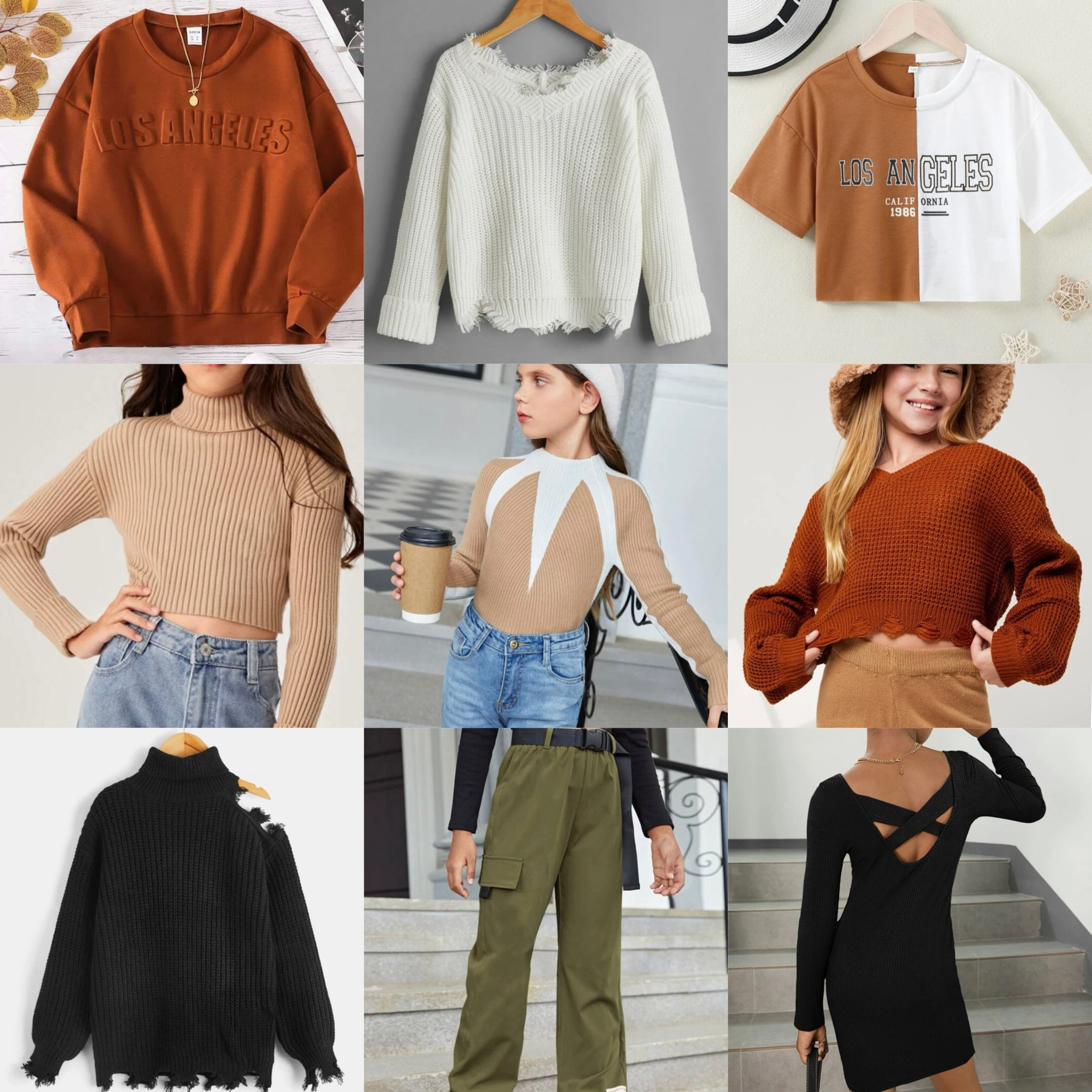 2023 Winter Little Girls SHEIN Fashion 

1. SHEIN Girls Letter Drop Shoulder Sweatshirt
2. SHEIN Girls Drop Shoulder Distressed Sweater
3. SHEIN Girls Letter Graphic Two Tone Drop Shoulder Tee
4.SHEIN Girls Turtleneck Drop Shoulder Crop Sweater
5. SHEIN Girls Colorblock Raglan Sleeve Ribbed Knit Sweater
6. SHEIN Girls Drop Shoulder Distressed Sweater
7. SHEIN Girls Distressed Trim Turtleneck Sweater
8. SHEIN Girls Flap Pocket Buckle Belted Cargo Pants
9. SHEIN Girls Crisscross Back Rib-knit Dress Without Belt

#LTKFind #LTKkids #LTKfit