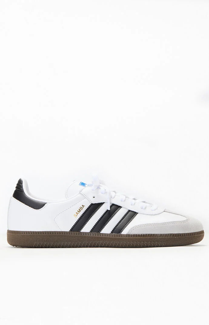 Adidas Kids Samba Shoes in White/Black - Size 5.5 | PacSun