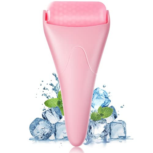 Ice Roller For Face and Eye, Facial Skin Care Tools Puffiness Migraine Relief Minor Injury, Reusable Rolling Tool Beauty, Gifts Women（PINK） | Amazon (US)