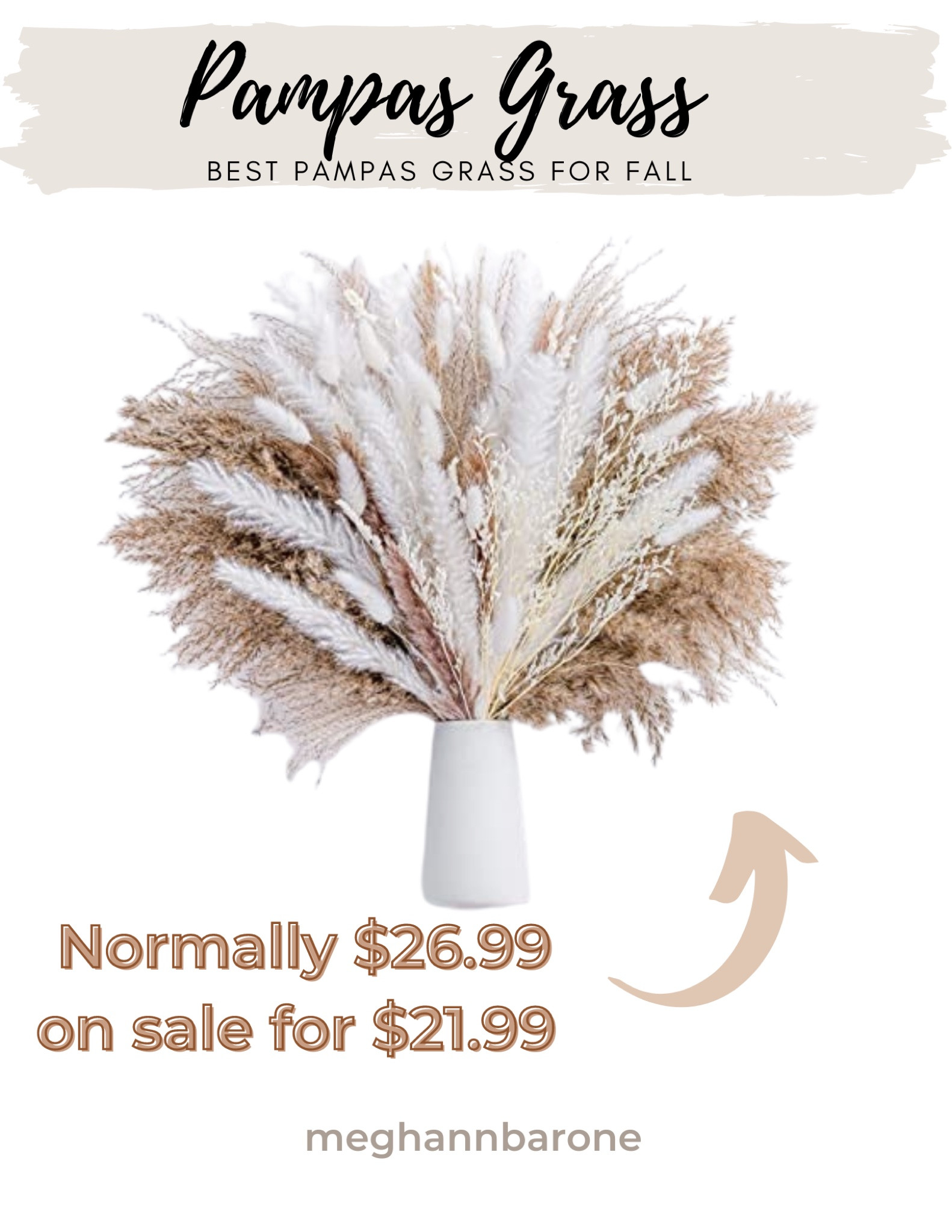 My all time favorite pampas grass for fall is on SALE! This is a large bundle so you can even use across multiple vases. Great price for the quality. Great addition to any fall and Halloween decor.

#LTKunder50 #LTKhome #LTKSeasonal