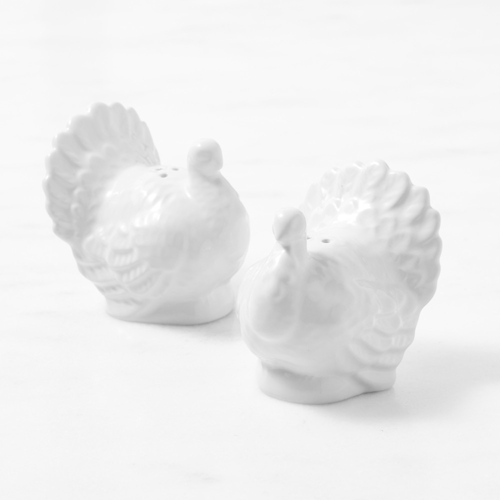 Porcelain Turkey Salt &amp; Pepper Shakers | Williams-Sonoma