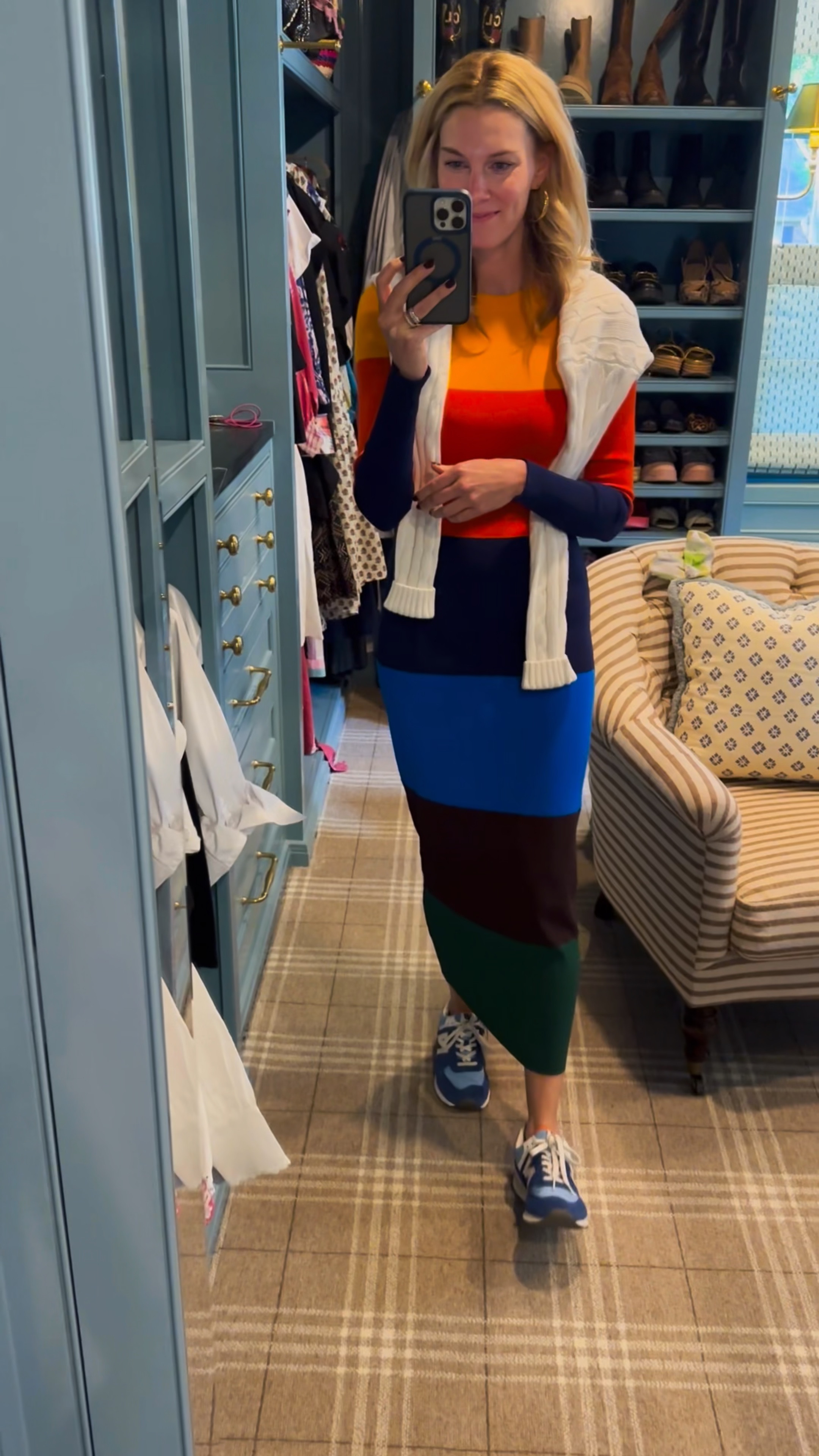 Here’s a few outfit ideas for your coming week! Have fun! 🤩
Outfit 1
Dress- small
Gap Sweater over shoulders- xxs
NB Sneakers- tts

Outfit 2
Pistola Jeans- I have my regular size but I wish I sized down.
J. Crew Jacket- xxs
Black FRAME tee- xs

Outfit 3
Sezane skirt- size 36
J. Crew Clogs- tts
Madewell under tee- xs
Abercrombie Cardigan- xxs

Outfit 4
Black Abercrombie Athletic Dress- xs
Gap Sweater- xxs
Nike Sneakers- tts

Outfit 5
Sezane skirt- size 36
J. Crew Clogs- tts
Madewell white Oxford top- xxs

Outfit 6
Dress- Old and no longer available @shopburu
Loafers- I wear an 8.5 and have 38.5

Outfit 7
FRAME Wide leg Jean- tts

Outfit 8
FRAME Straight leg Jean- runs large- wish I went 2 sizes down
Black Longsleeve Madewell tee- XS

Outfit 9 
Black Citizen of Humanity Jean- tts
Slides- I wear an 8.5 and have a 38.5

#LTKVideo #LTKFindsUnder100