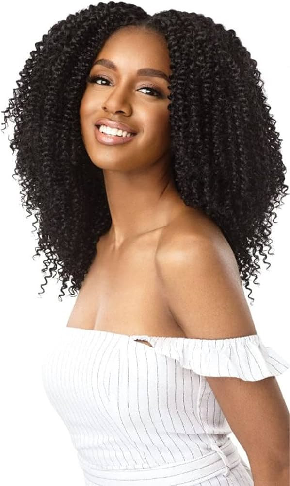 Outre Big Beautiful Hair Clip-ins Kinky Curly Style Synthetic Hair Pieces - 4A - KINKY CURL 10 (J... | Amazon (US)