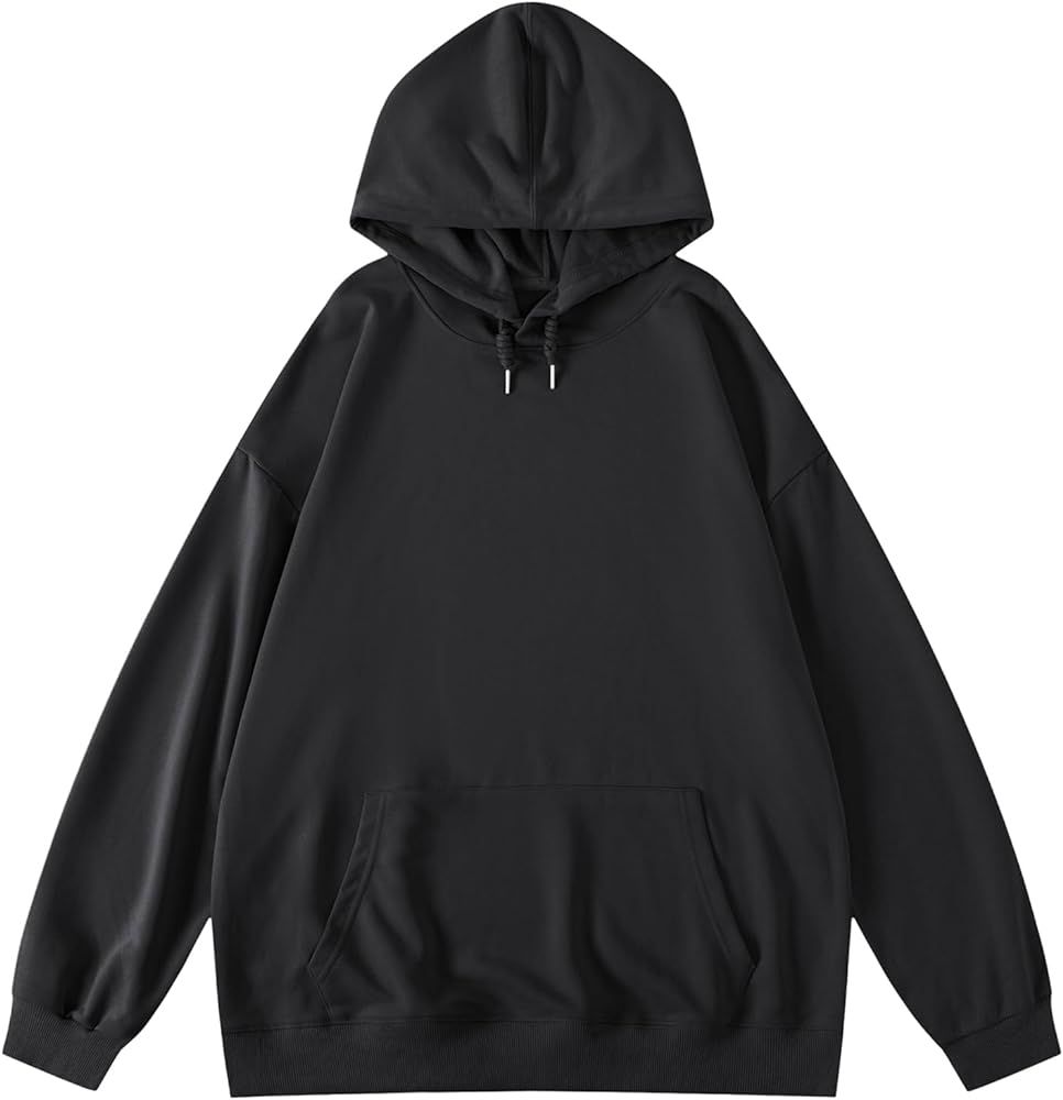 Oversized Lightweight Hoodies Pullover Hooded Sweatshirt for Women Solid Basic Casual Loose Fall ... | Amazon (US)