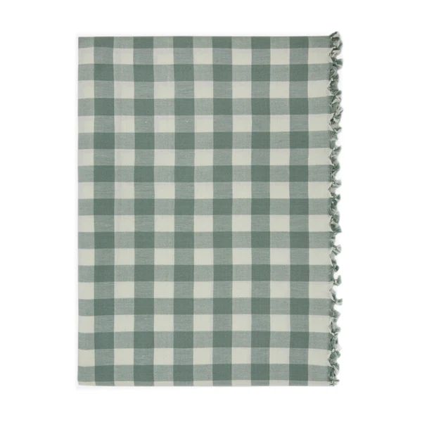 Gingham Tablecloth, Sage | The Avenue