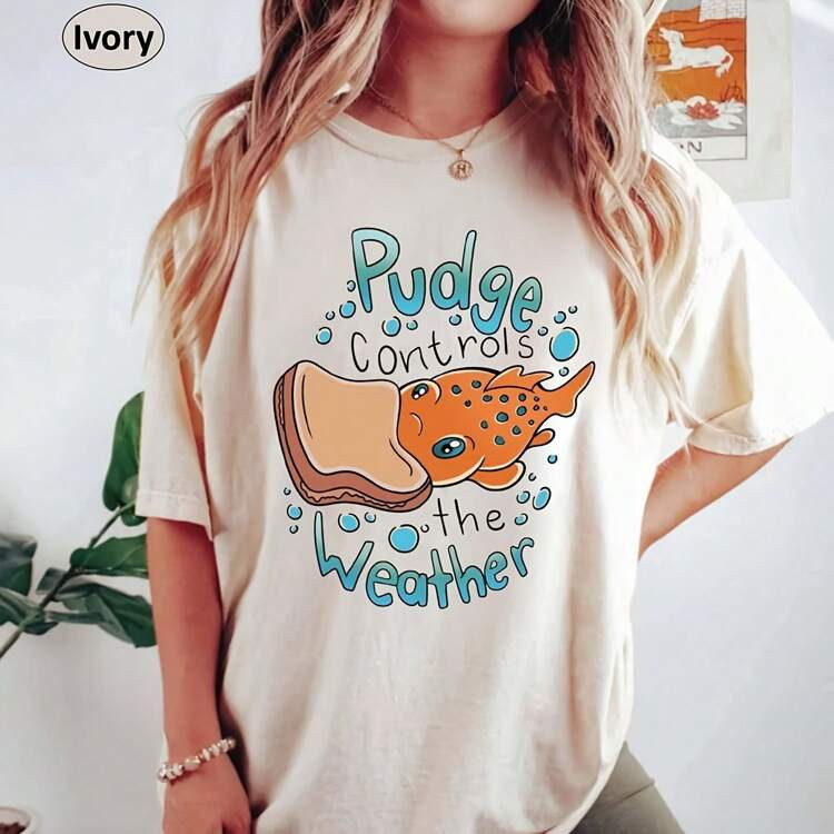 Lilo & Sch Pudge Controls The Weather, Disney Lilo And Sch Shirt, Disneyland Shirt, Magic Kingdom... | SHEIN