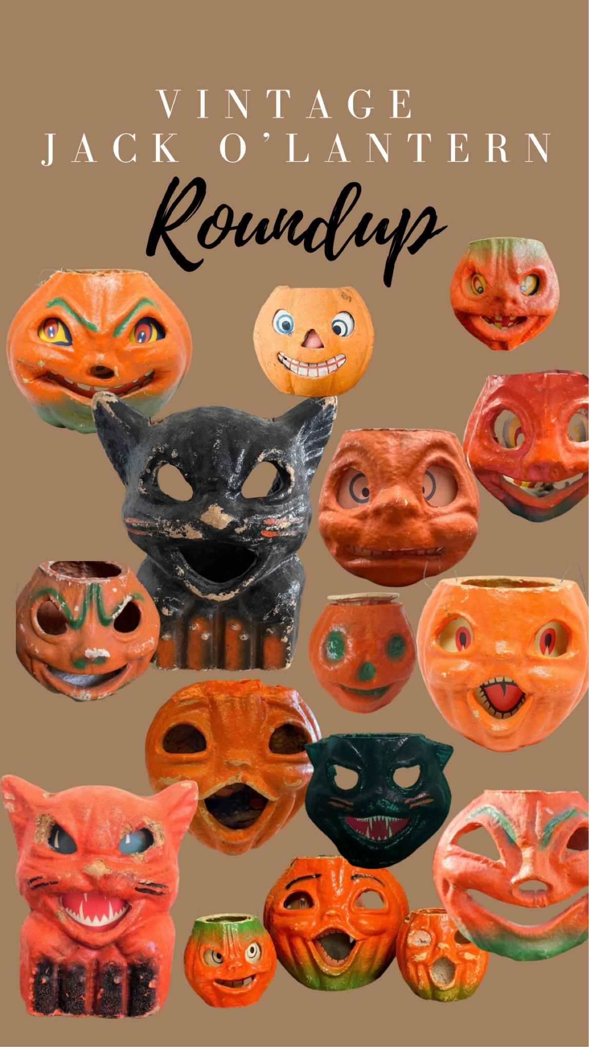 These are the real deal, a roundup of vintage paper mache jack o’lanterns! 

#LTKHoliday #LTKSeasonal #LTKHalloween