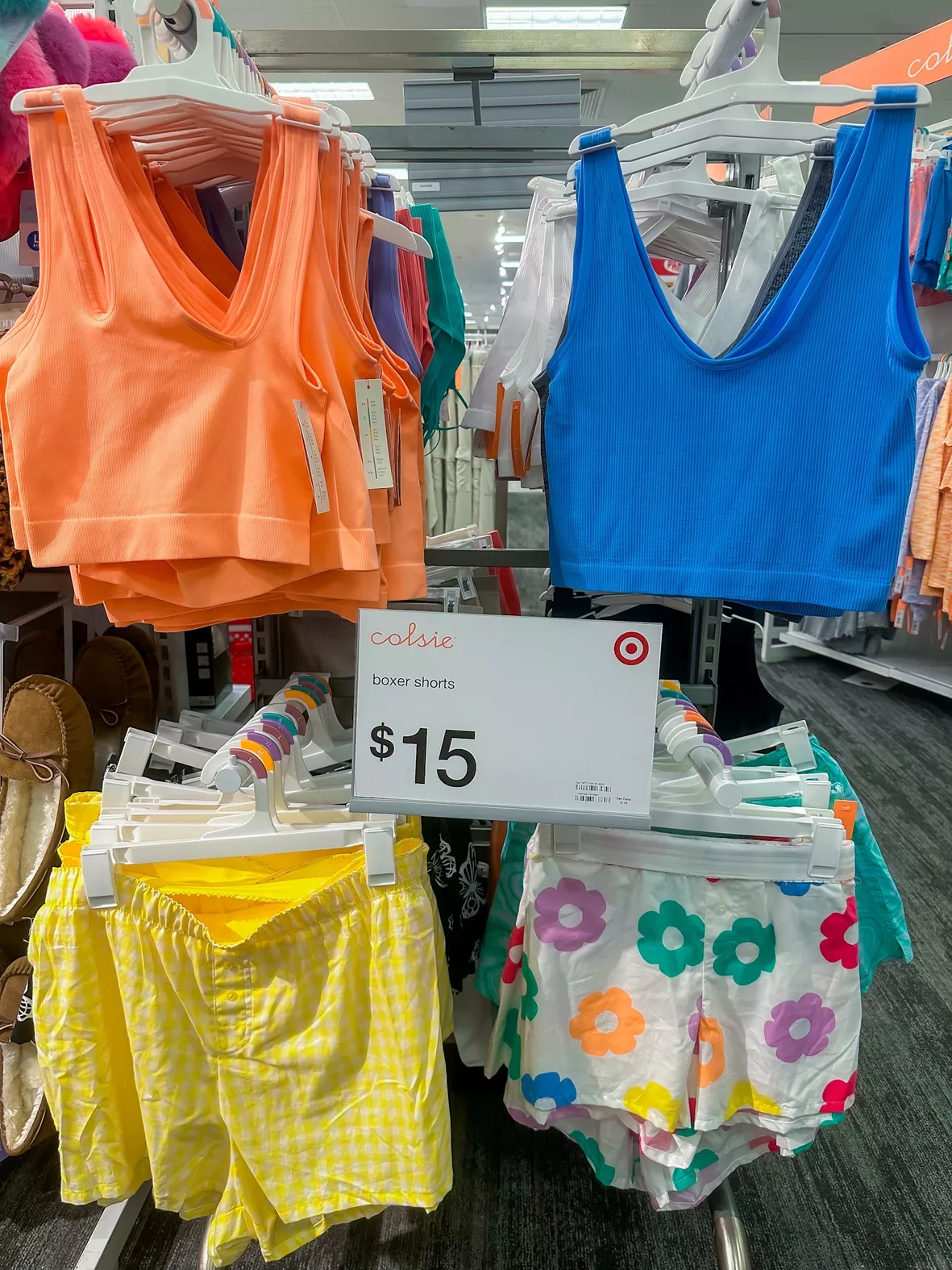 new at target! colsie fold over waistband boxer shorts! $15
