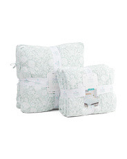 100pct Green Coastal Quilt Collection | TJ Maxx