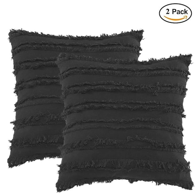 Nigols 18x18 Cotton Throw Pillow Covers Decorative Square Pillow Covers Home Soft Cushion Cover S... | Amazon (US)