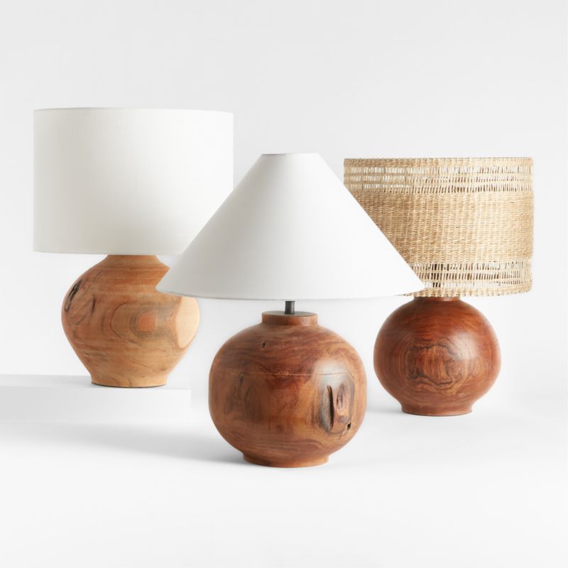 Wood Table Lamp | Crate & Barrel | Crate & Barrel