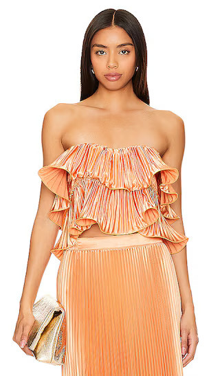 L'IDEE Romance Top in Orange. Size 14/XL. Also in 6/XS. | Revolve Clothing (Global)