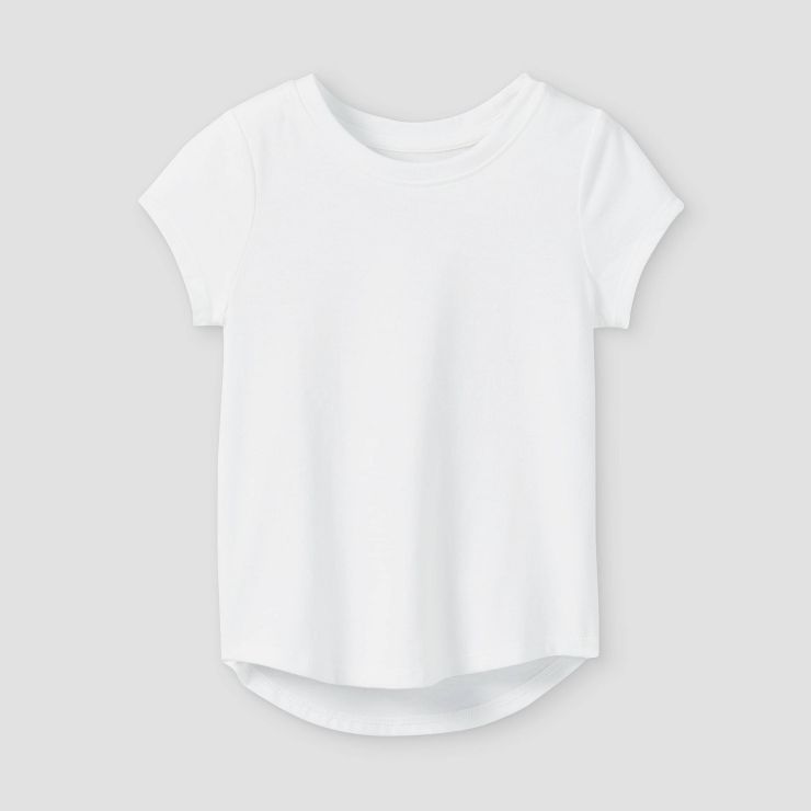 Toddler Girls' Solid Knit Short Sleeve T-Shirt - Cat & Jack™ | Target