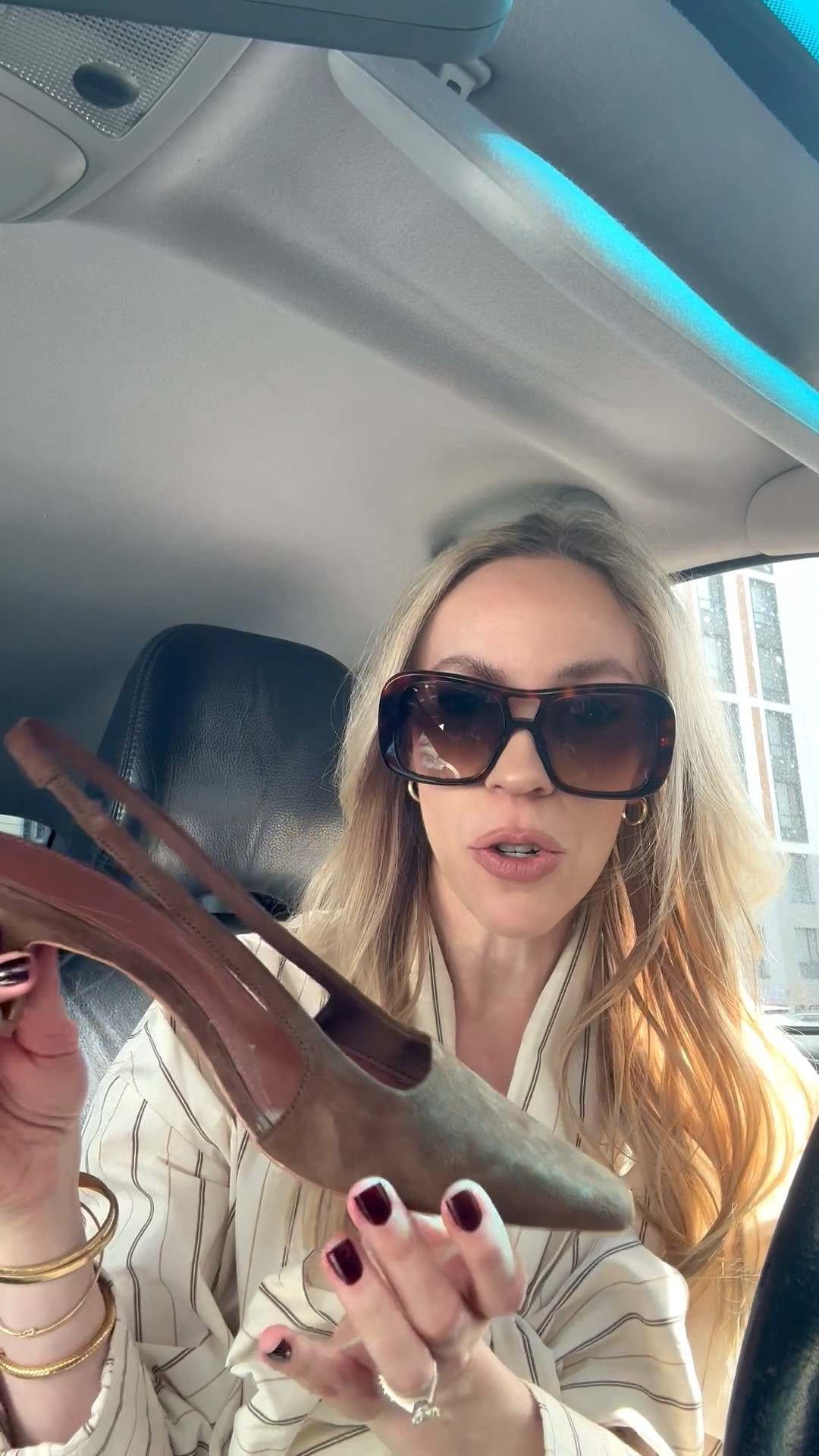 Got my slingbacks fixed today! My shoe repair guy cut off the extra strap and they’re so much more comfortable now. 100% suede and under $100!

#LTKootd #LTKSeasonal #LTKdayinmylife