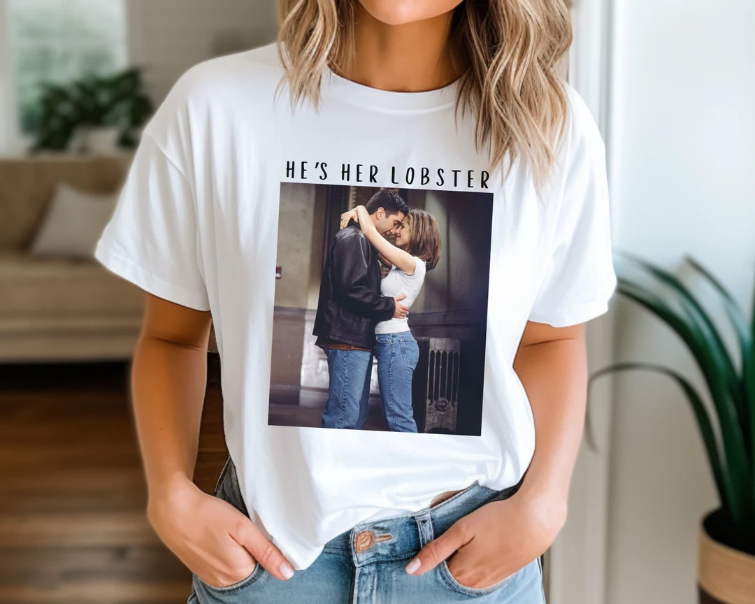 Hes Her Lobster Shirt Friend Fandom Ill Be There for You Friends Gift Unisex Comfort Short Sleeve... | Etsy (US)