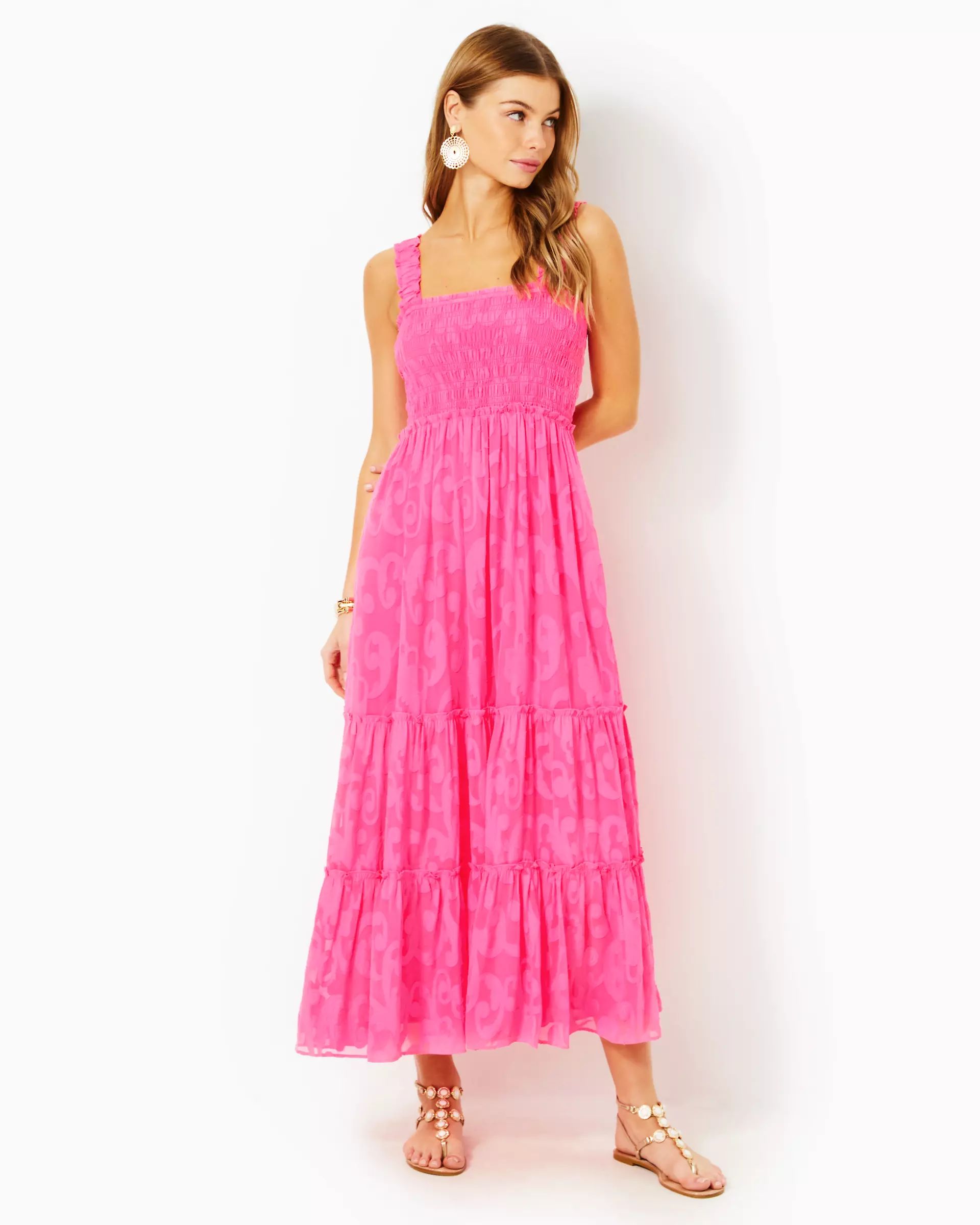 Hadly Smocked Maxi Dress | Lilly Pulitzer | Lilly Pulitzer