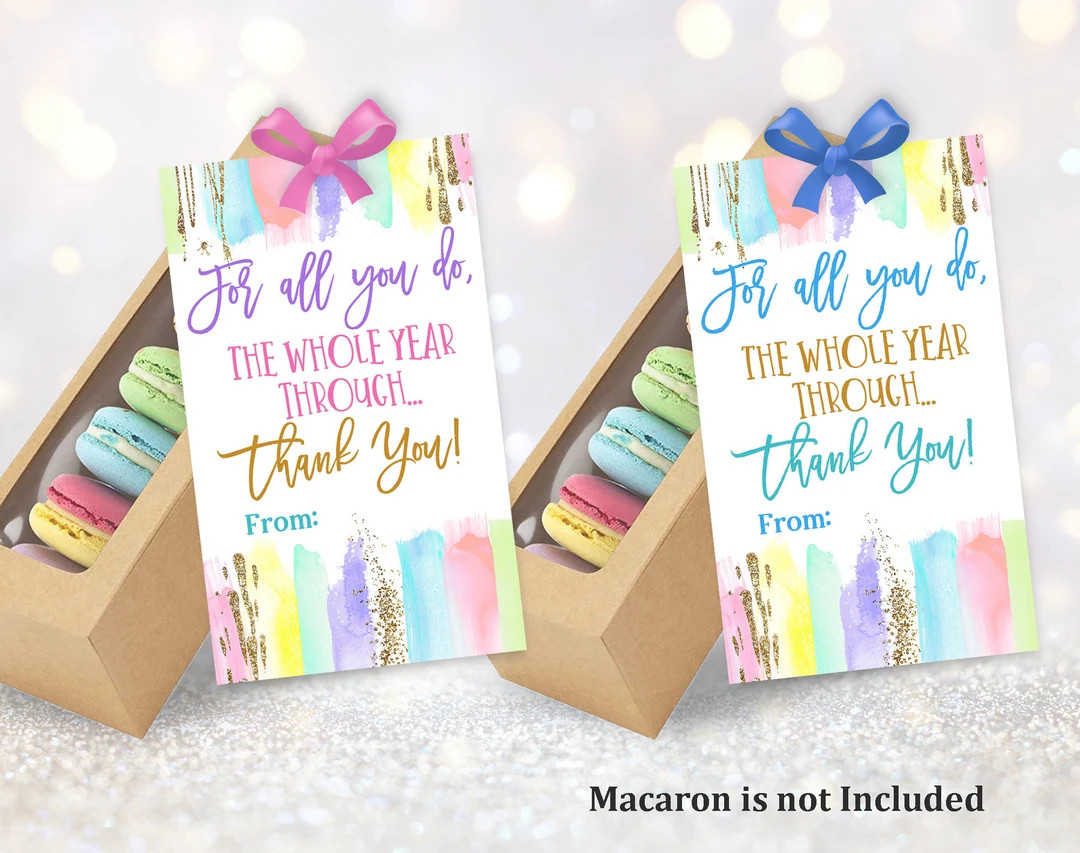 Teacher Appreciation Tags Teacher Gift Tags Thank You Tag Daycare Childcare Favor Gift Tag Label ... | Etsy (US)