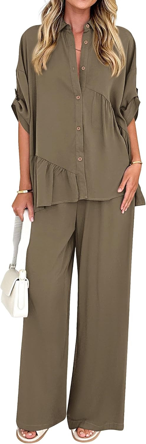 KIRUNDO Two Piece Sets for Women Dressy Casual Pants Set | Amazon (US)