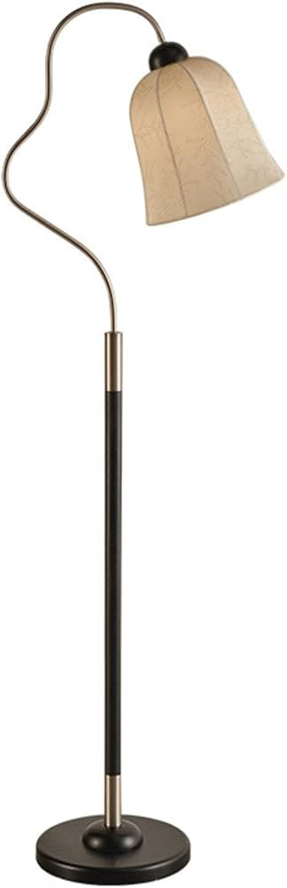 Floor Lamp for Living Room Bedroom, Temperature Standing Lamp with Grey Linen Shade Modern Floor ... | Amazon (US)