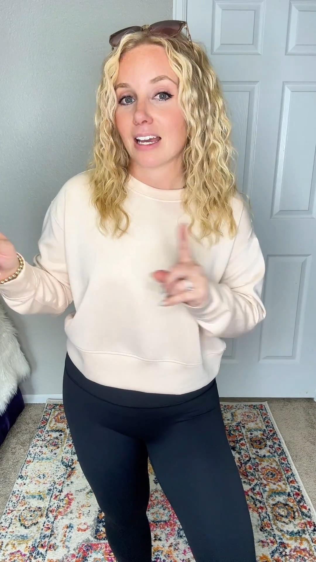 Lightweight beige crewneck sweatshirt, non fleece lined, so very lightweight and comfortable for the summer







Size 6/8 summer outfit ideas, midsize summer outfit, casual summer style, effortless everyday style, Amazon fashion midsize, petite Amazon fashion, coffee run outfit, SAHM outfits for summer, amazon activewear

#LTKootd #LTKPetite #LTKActive