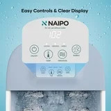 Naipo Foot Spa Bath Massager with Fast Heating, Rich Bubble, Vibration, Rollers, Lower Noise - Bl... | Walmart (US)