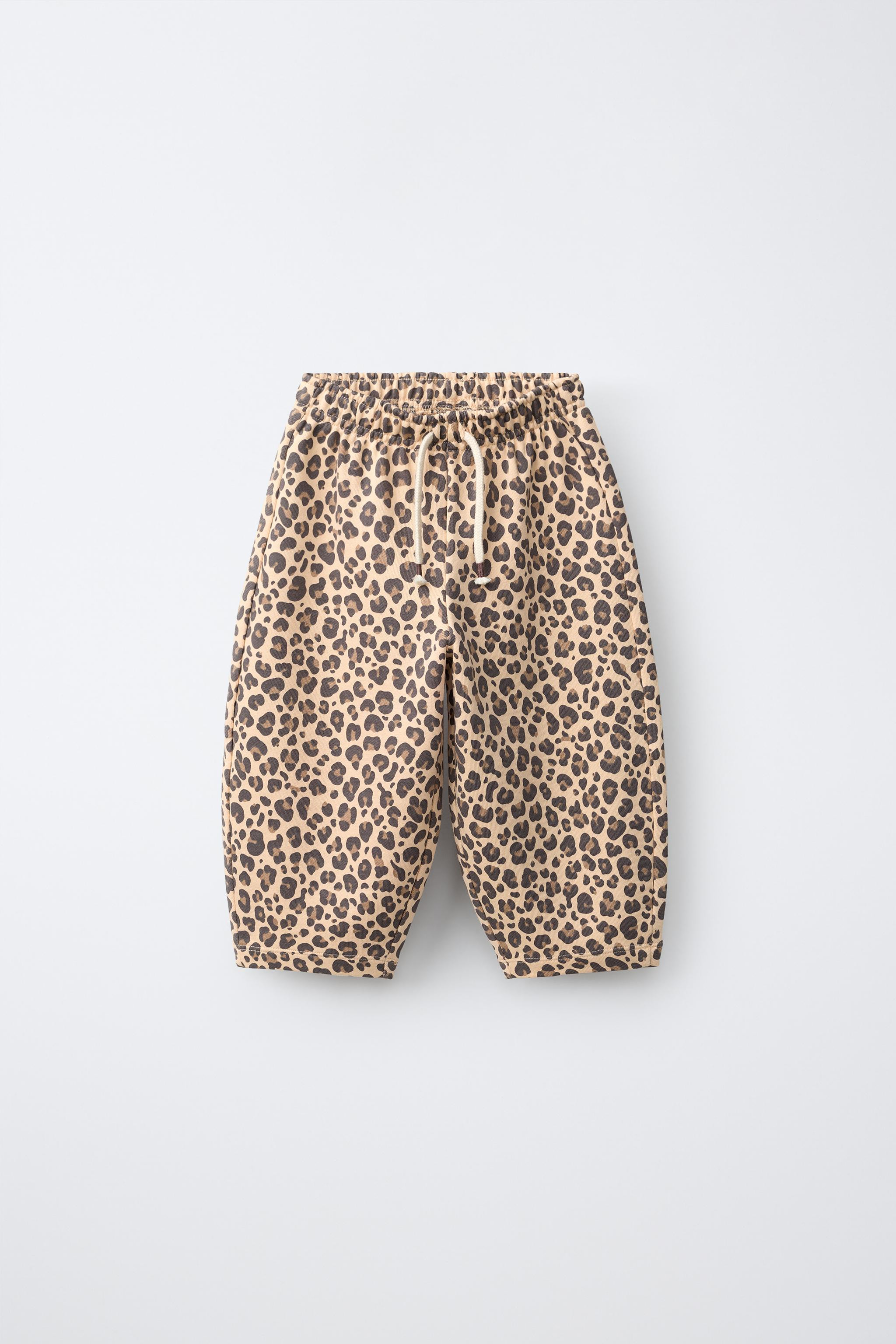 ANIMAL PRINT BARREL PANTS | Zara US