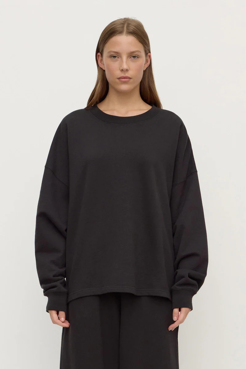 Brushed Cotton Lounge Sweater | Assembly Label
