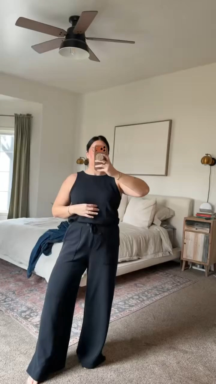 Back in stock! The comfiest spring jumpsuit, so easy to style and insanely comfy with the new air essential ribbed material. I'm in a Large. 

Teacher outfit ideas, workwear, midsize outfit inspo

#LTKSeasonal #LTKMidsize #LTKWorkwear