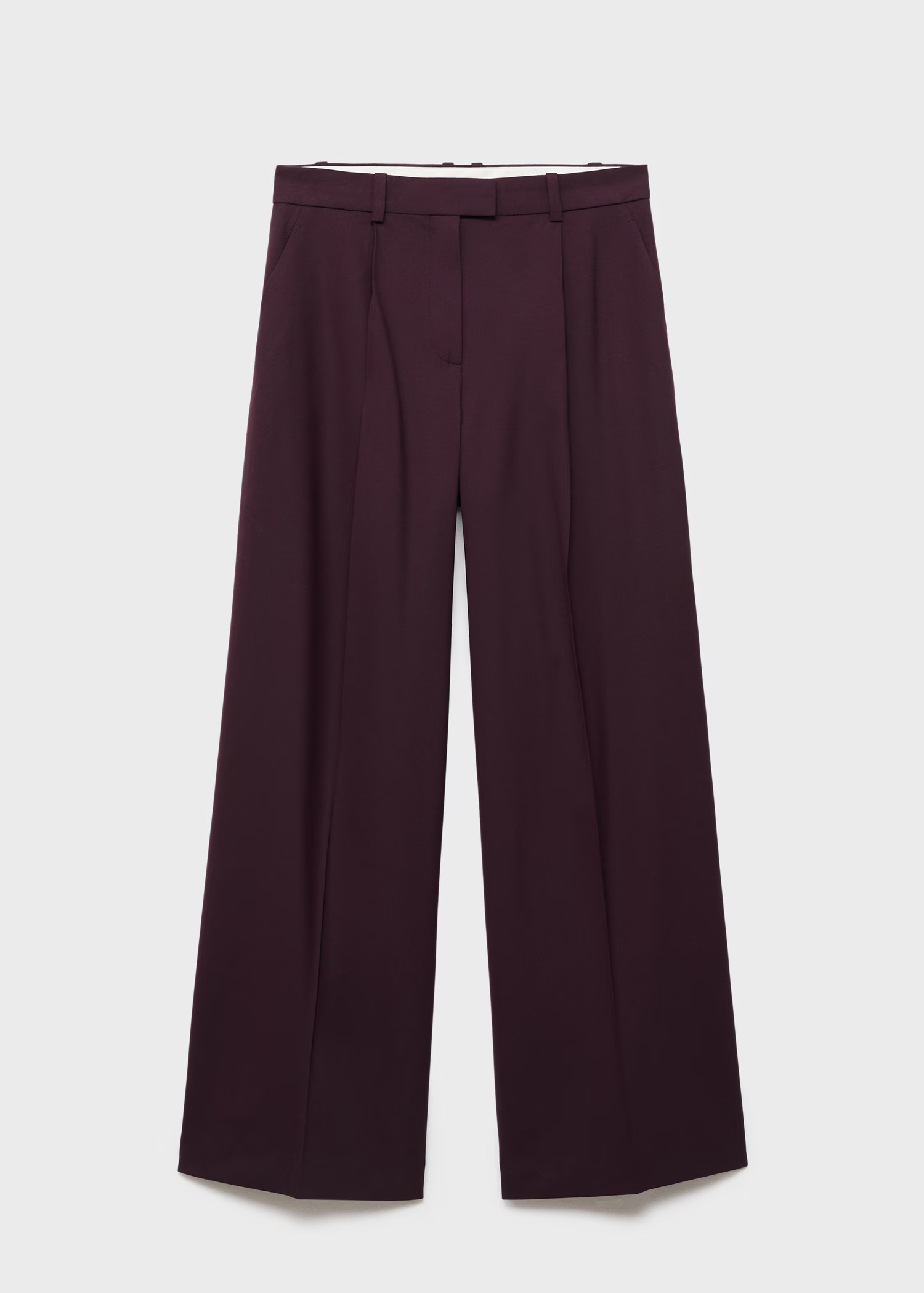 Straight wool suit trousers - Women | MANGO United Kingdom | MANGO (UK)
