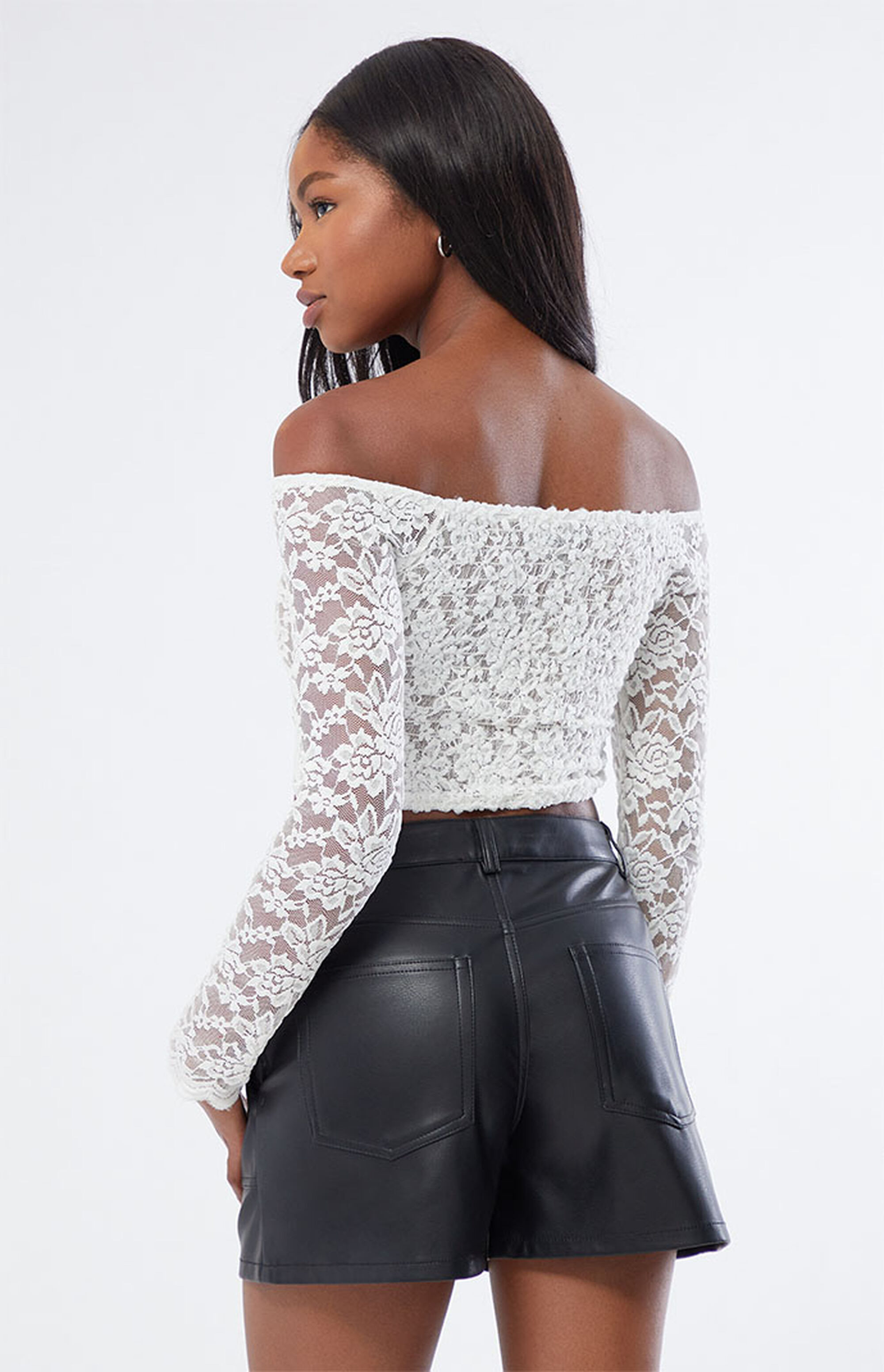 Kendall & Kylie Faux Leather High Waisted Shorts | PacSun