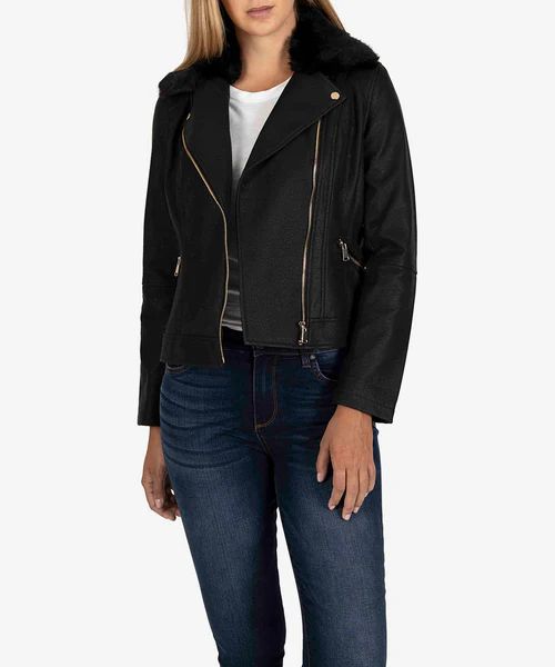 Layla Vegan Leather Moto Jacket | Kut From Kloth