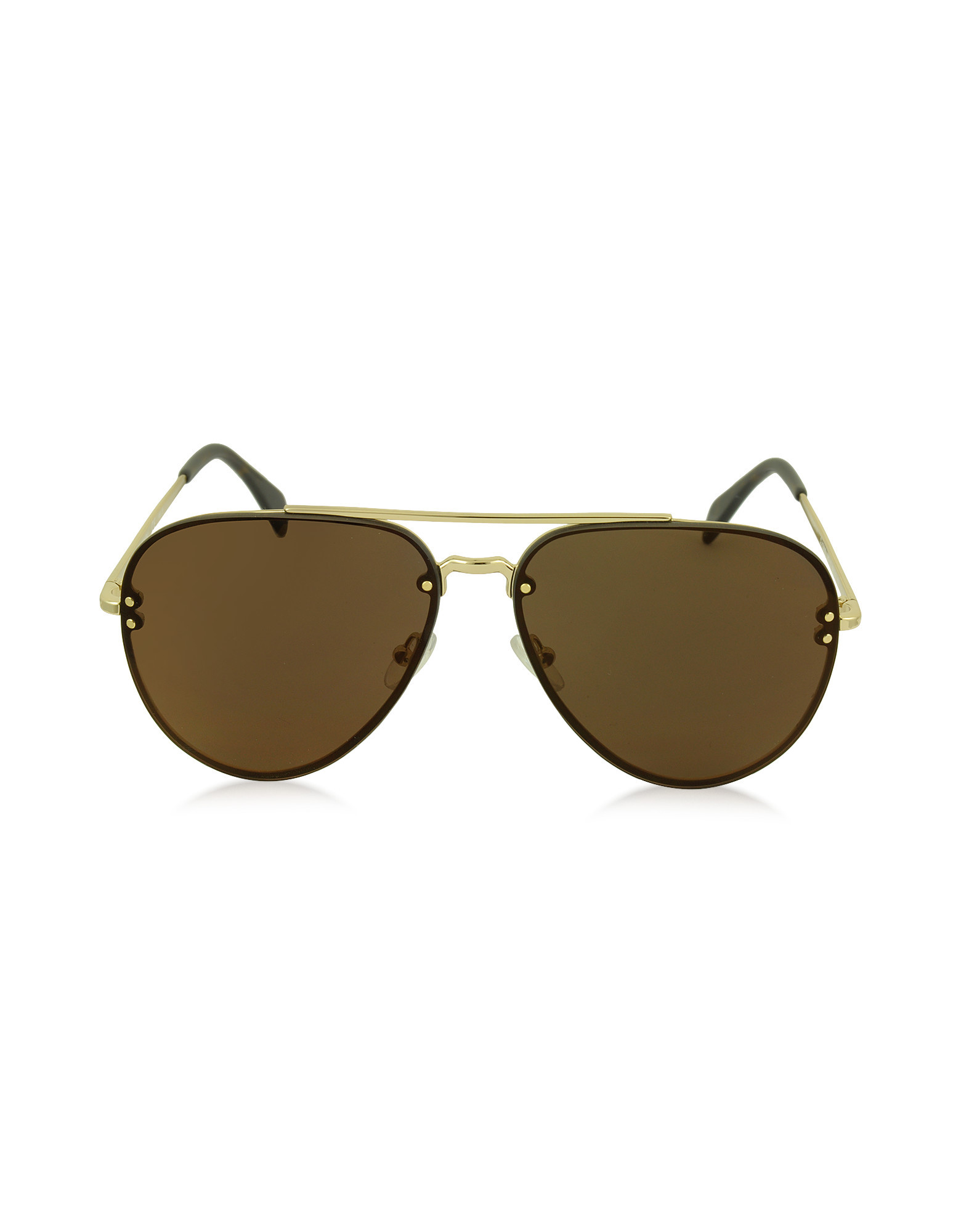 Céline MIRROR CL 41391/S J5GLC Black Acetate & Gold Metal Aviator Unisex Sunglasses | Forzieri EU