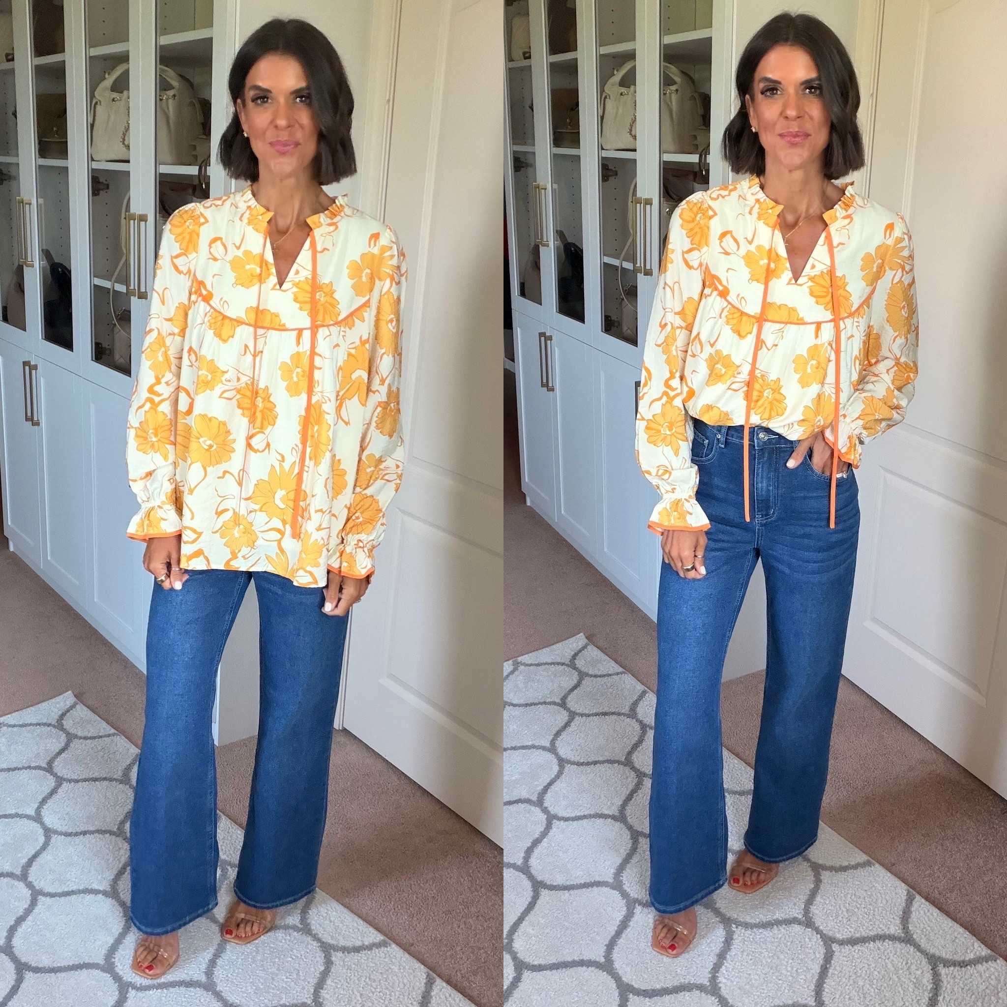 Size small in top, size xs in jeans

#LTKdayinmylife #LTKgrwm #LTKootd