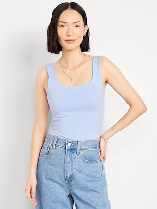 Double-Layer Scoop-Neck Tank Top | Old Navy (US)
