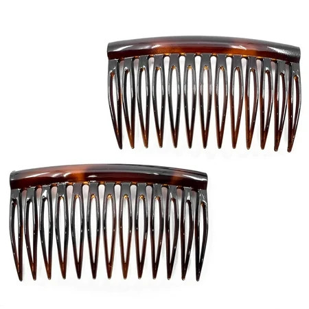 Camila Paris CP3112 French Hair Side Comb, Small, Curved Beige French Twist Hair Combs Decorative, Strong Hold Hair Clips for Women Bun Chignon Up-Do Styling Girls Hair Accessories, Made in France | Walmart (US)