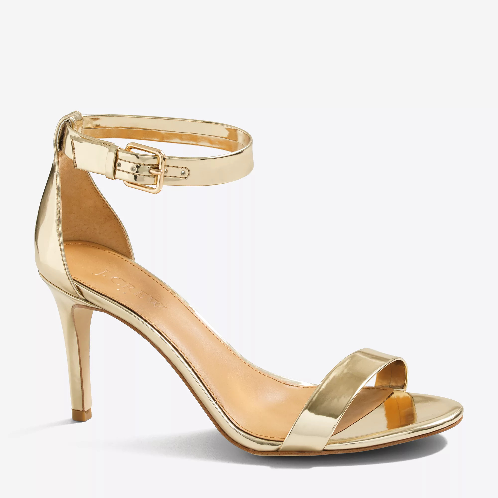 Metallic high-heel sandals | J.Crew Factory
