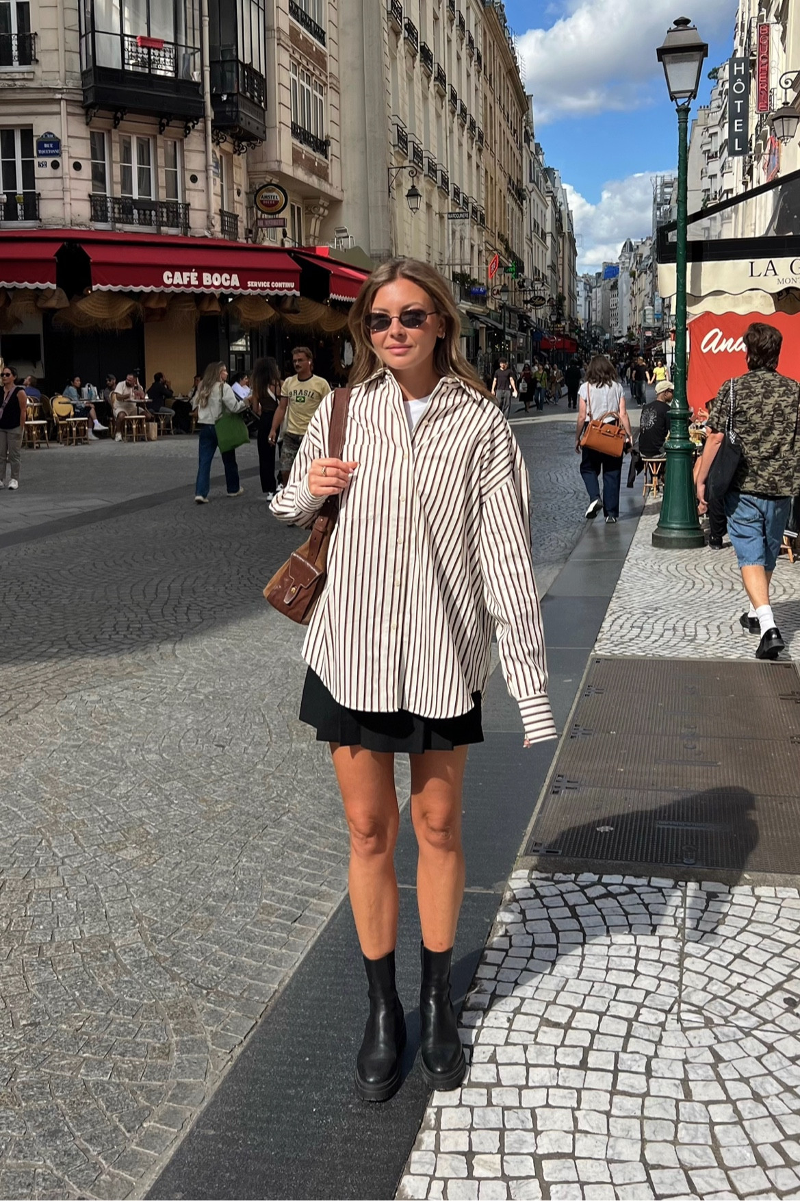 Fall outfit, easy for day time, can dress it up at night with knee high boots 