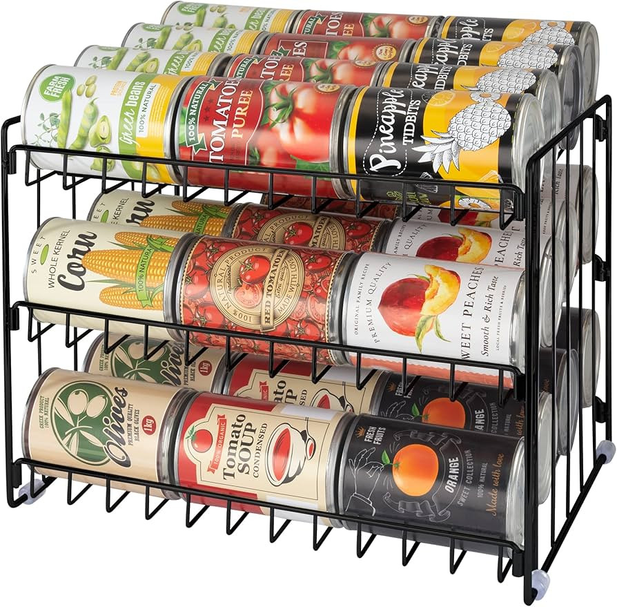 Kitchen Details 3 Tier Can Organizer | Canned Food Storage Rack | Kitchen Cabinet and Pantry Orga... | Amazon (US)