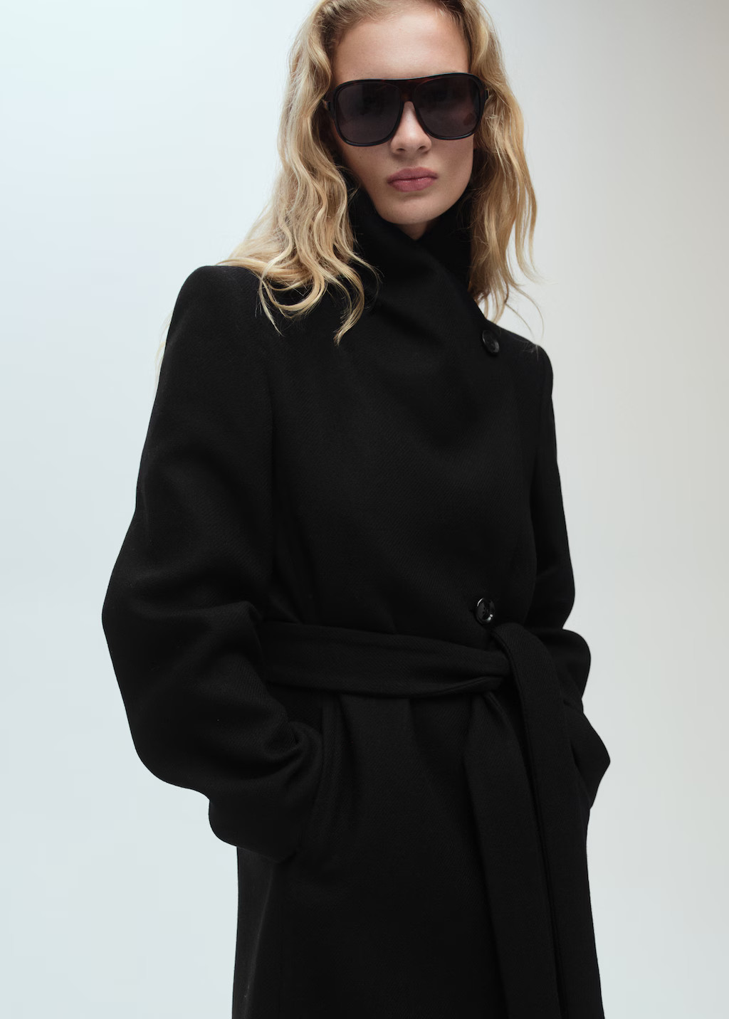 Woollen coat with belt - Women | MANGO USA | Mango (US/MX/AU)