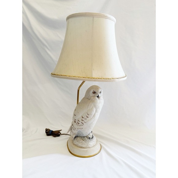 Vintage Fine Porcelain Franklin Mint Table Lamp The Snowy Owl By Raymond Watson | Poshmark