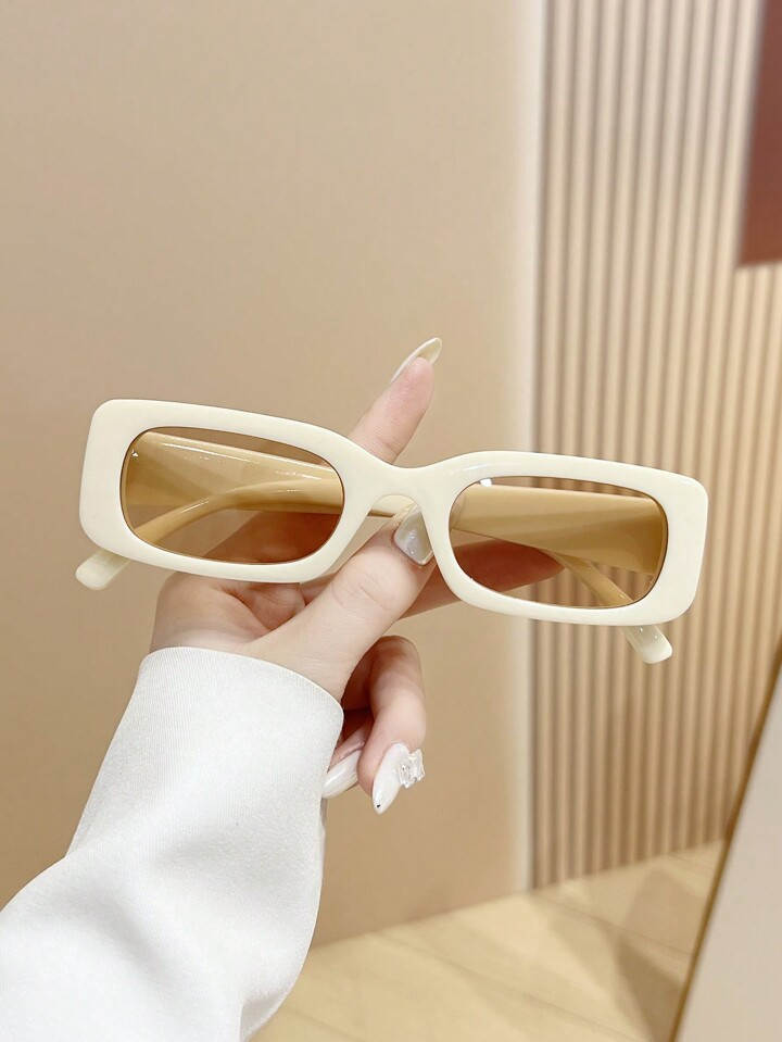 1pc Retro Square Y2K Party & Everyday Fashion Glasses, Fashionable Design For Women For Summer Beach Vacation,Outdoor,Travel | SHEIN