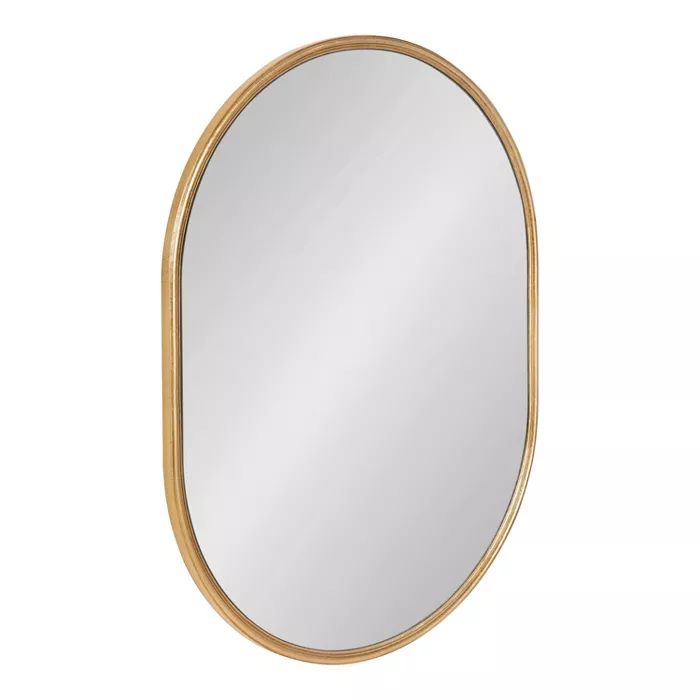 18" x 24" Caskill Oval Wall Mirror Gold - Kate & Laurel All Things Decor | Target