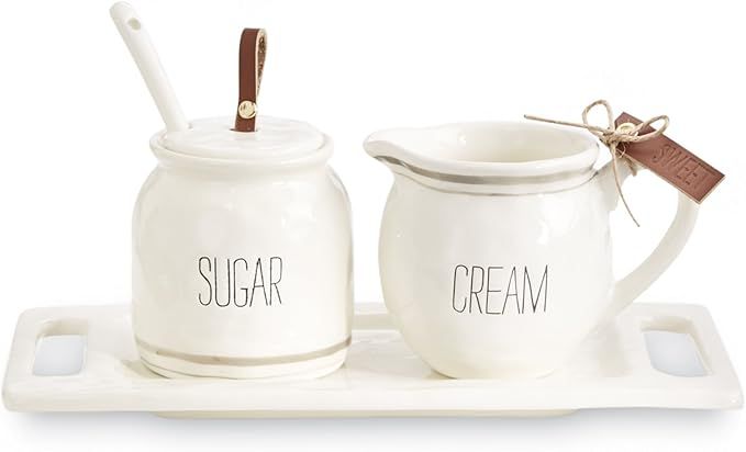 Mud Pie Bistro Cream and Sugar 5 Piece Set | Amazon (US)