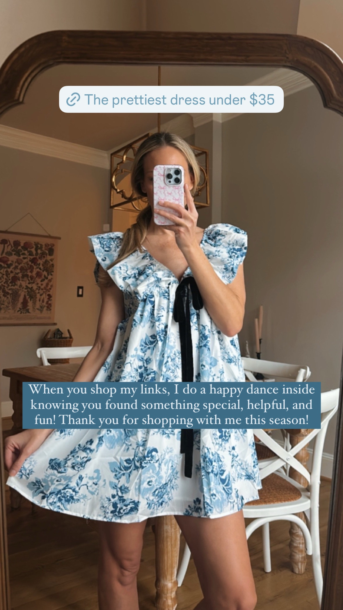 The prettiest blue and white babydoll dress under $35

Wearing size Medium

Baby shower
Tea party
Spring
Birthday

Dress it up with heels or more casual with cute sneakers and sandals. 

Ginger jar
Velvet bow
Pink bow phone case
iPhone case
Wicker picture frame
Red gel nail polish
Black boots
Black heels
Black bow bag
Gold earrings
Affordable fashionn

#LTKFindsUnder50 #LTKStyleTip #LTKWatchNow