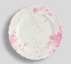 LoveShackFancy Rose Porcelain Salad Plates - Set of 4 | Pottery Barn (US)